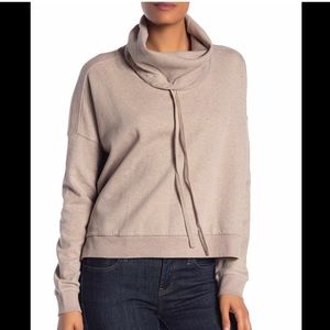 AllSaints Pink Marled Turbo Sweater